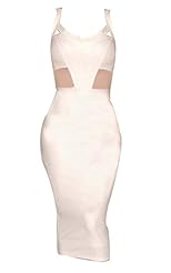 Sexy Faux-Leather Mesh Off the Shoulder Bodycon Dress/Club Dress/Midi Dress 