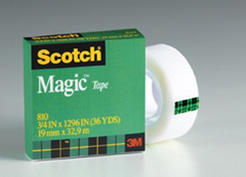 10 Pack 3M COMPANY TAPE SCOTCH MAGIC 3/4 X 36 YDS