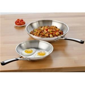 Calphalon 2-pc. Simply Calphalon Stainless Omelette Pan Set.
