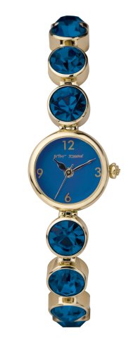 Betsey Johnson Women's Pop Pop 70's Brights Collection Blue Crystal Watch #BJ4141