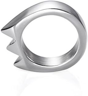 TOOTOBUY Handmade Stainless Steel Pocket Keychain Ring Coldplay Tools (silver)