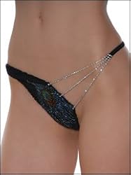 Beaded Peacock Thong