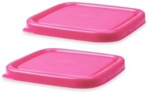 Innobaby EZ Grip Press-to-Seal Replacement Lids in Pink (Set of 2)