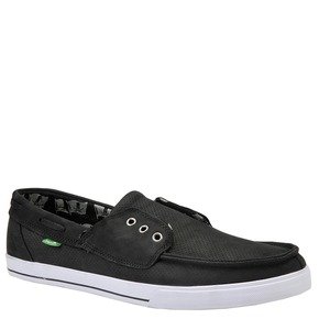 Sanuk Men's Shore Leave Sidewalk Surfer,Charcoal,9 M US