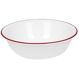 Corelle Livingware 18-Ounce Soup Cereal Bowl, Red Floral by Corelle