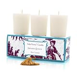 Set of 3 Boxed Votive Candles, Japanese Quince Seda France
