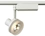 Lightolier White With Glass Ring MR 16 Track Head