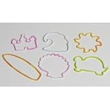 Zany Bandz Shaped Rubber Bands Bracelets 24Pack At The Beach Glows In The Dark!