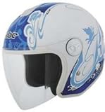 KBC OFS WOMEN LAV_WHITE 2XL MOTORCYCLE Open-Face-Helmet