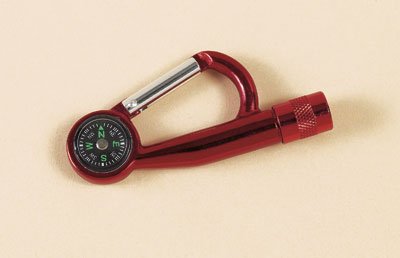 CARABINER WITH LED LIGHT & COMPASS by Rivers Edge Products