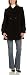 AK Anne Klein Women's Double-Breasted Envelope Collar Wool Swing Coat, Black, Medium
