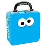 Vandor 32570 Sesame Street Cookie Monster Square Tin Tote, Blue