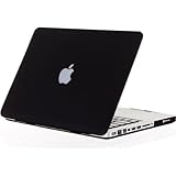 Kuzy - BLACK 13-inch Ultra Slim Rubberized Hard Case Light Weight Matte Cover for MacBook Pro 13.3" (A1278 with or without Thunderbolt) Aluminum Unibody - Black