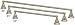 30 Satin/Brushed Nickel Towel Rack/Bar, Bishop Mounts