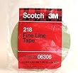3M Scotch(R) Fine Line Tape 218 Green, 1/16 in x 60 yd