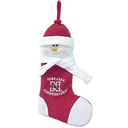 Nebraska Huskers 22 Inch Snowman Stocking