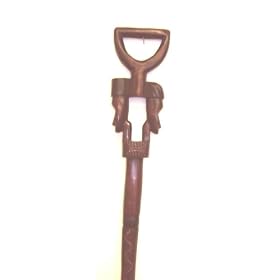 African Couple Walking Cane by African Creations