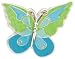 Finders Key Purse Green Butterfly Key Chain