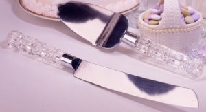 Fifth Avenue Crystal Acrylic Cake Knife Set