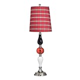 Kichler Lighting 70654 Meet the Girls Bonnie 31-Inch Portable Accent Lamp, Red, Black and White Plaid Hard Back Shade