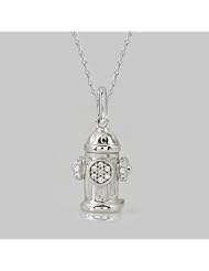 Dia-dem Sterling Silver Diamond Pendant (1/10cttw, Color IJ, Clarity I3)