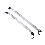 88-91 Honda Civic Except DX Megan Racing Front + Rear Up Strut Bars 2PC Combo Polish by Megan Racing
