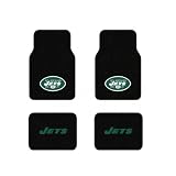 A Set of 4 Universal-Fit NFL Plush Carpet Floor Mats - New York Jets 
