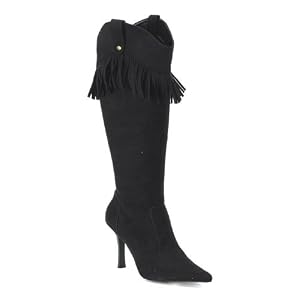 Ladies Fringe Accented Wrangler Costume Boots (Runs 1 2 to 1 size small - buy UP) by Wrangler Store