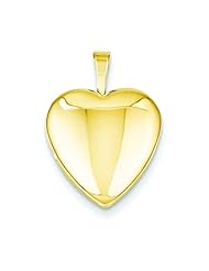 14K Gold Filled Heart Locket Pendant Jewelry 21mm