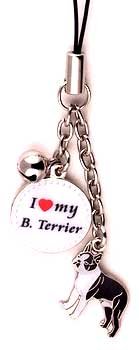 Boston Terrier Dog Cell Phone Charm