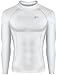 New 009 Take Five Skin Tight Compression Base Layer White Running Shirt Mens S - XL