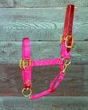 Hamilton Halter Company 11-16 1 Adj Lthr Hdpl Halter B Red Large - 1DALSS LGRD