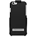 Seidio SURFACE with Metal Kickstand Case & Belt-Clip Holster for iPhone 6 ONLY [Slim Case] - Retail Packaging - Black