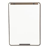 Quartet 21E 7 Quartet Oval Dry Erase Board  29 x 40  Metallic Bronze Finish Steel  Framed