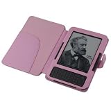 CE Compass Pink Leather Cover Case for Kindle 3 (3rd Third Generation 6" Kindle Wi-Fi + 3G)