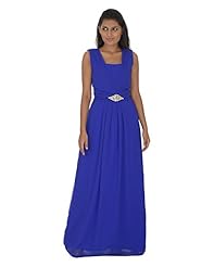 Sleeveless Asymmetric Georgette Evening Dress 