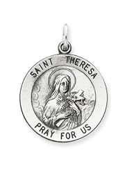 Sterling Silver St. Theresa Medal QC3622"