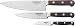 LamsonSharp 3-Piece Forged Kullenschliff Chef's Knife Set