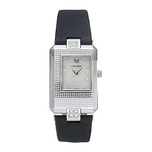 Concord 0310509 La Scala White Mother-of-Pearl Dial Satin Ladies Watch