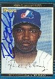 Ron Calloway, Montreal Expos, 2002 Bowman Autographed Card