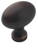 Amerock BP53014-ORB Allison Oval Knob 1-3/8-Inch, Oil Rubbed Bronze