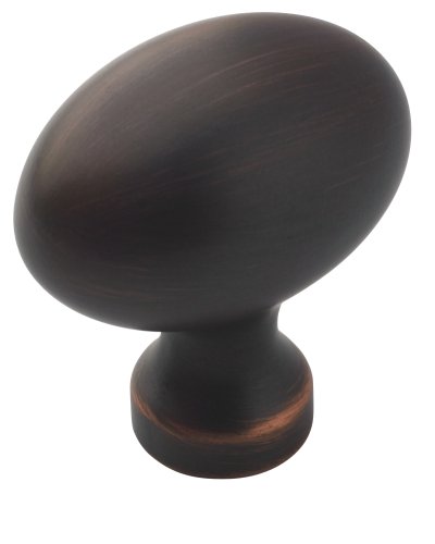 Amerock BP53014-ORB Allison Oval Knob 1-3/8-Inch, Oil Rubbed Bronze