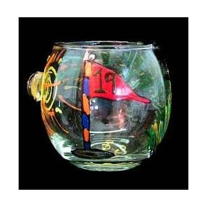 Golf - 19th Hole Design - Hand Painted - 5 oz. Votive with candle Golf - 19th Hole Design - Hand Painted - 5 oz. Votive with candle