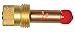 Weldcraft Brass And Copper 1/16" Gas Lens Collet Body For WP-17, WP-17V, WP-18, WP-18V, WP-26 And WP-26V Torches, Package Size: 2 Each