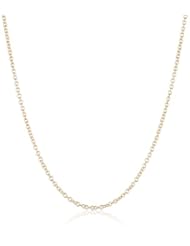 18k Yellow Gold 1.6mm Rolo Chain Necklace