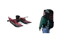 Classic Accessories Backpacker Pontoon Boat - 8-Ft., Red, Model# 62266