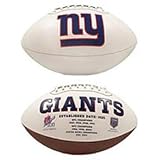 New York Giants Embroidered Signature Series Football (Quantity of 1)