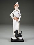 Champs Elysees Lady with Dog Figurine
