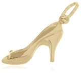 9ct Yellow Gold Stiletto Shoe Charm