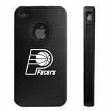 Apple iPhone 4 4S 4G Black Aluminum & Silicone Case Indiana Pacers